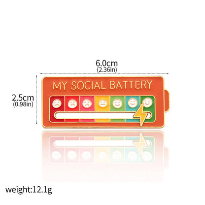 MoodMeter™ - The Social Battery Pin