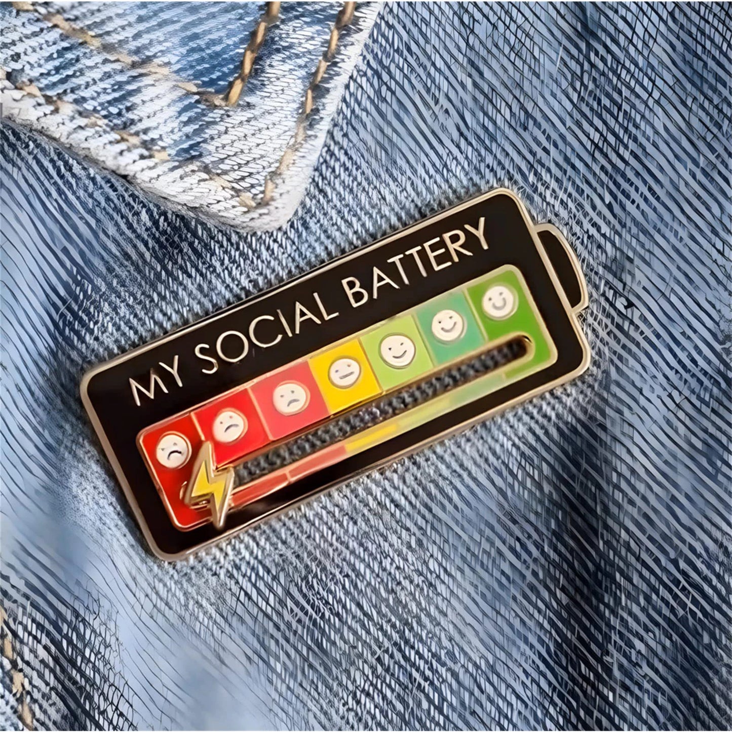 MoodMeter™ - The Social Battery Pin